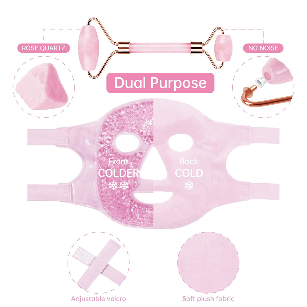 Masque gel froid ZNÖCUETÖD refroidi, pratique et rafraîchissant à utiliser.
