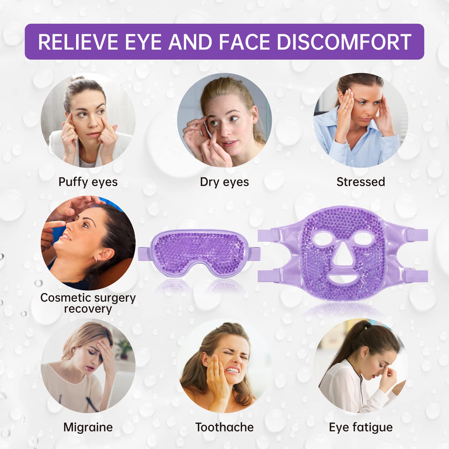 ZNÖCUETÖD masque yeux chaud – détente potentielle pour tensions et mal de tête