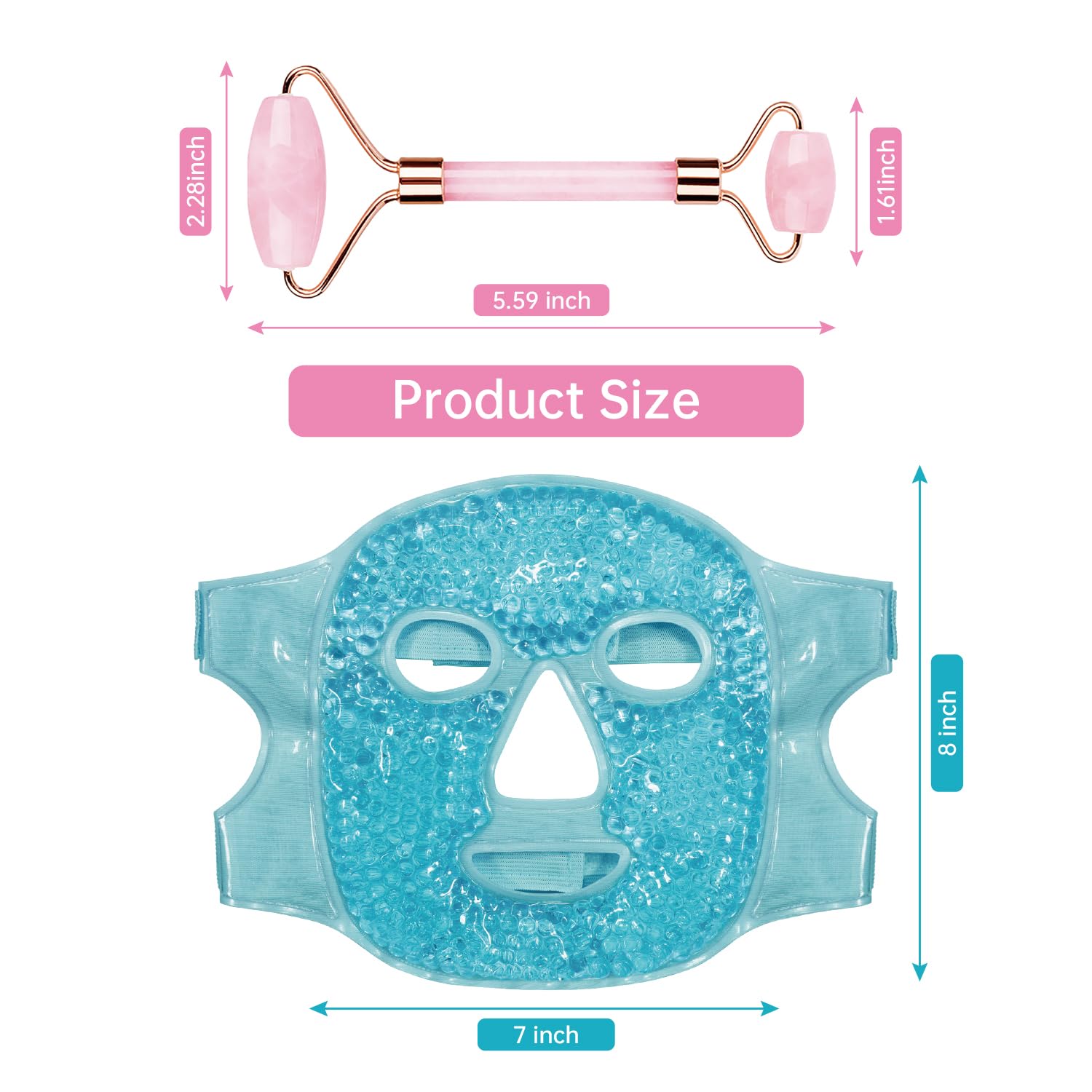 Soin des yeux ZNÖCUETÖD, masque frais réduit les poches et la fatigue.