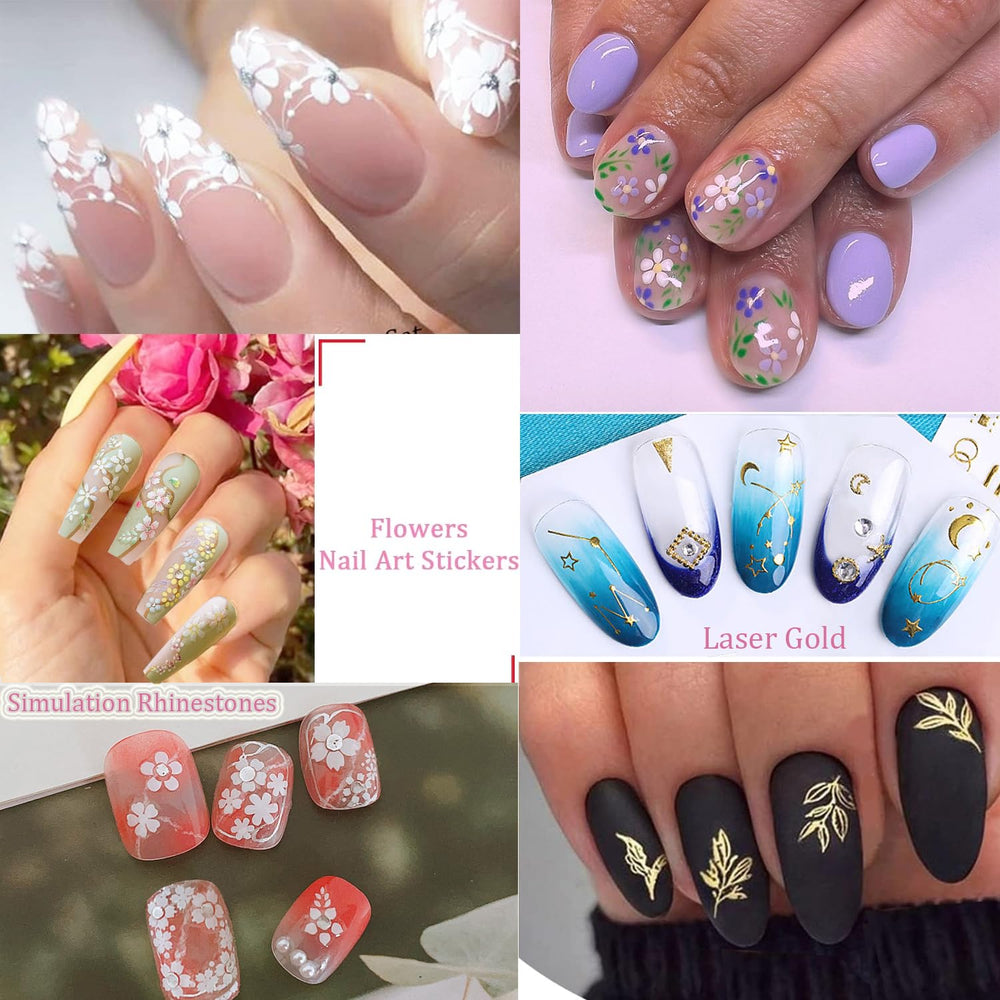 Calques transfert eau Zoance ongles pour décalcomies faciles.