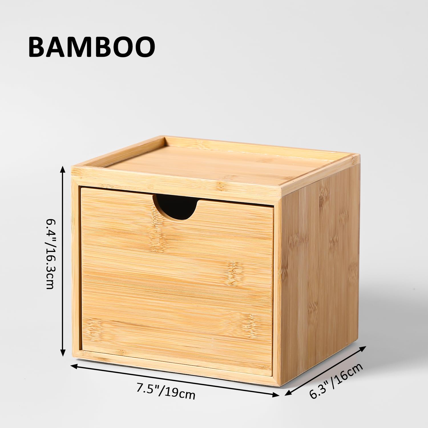 ZOBONETI: plateau-rangement-bambou, espace pratique pour petits accessoires de salle de bains