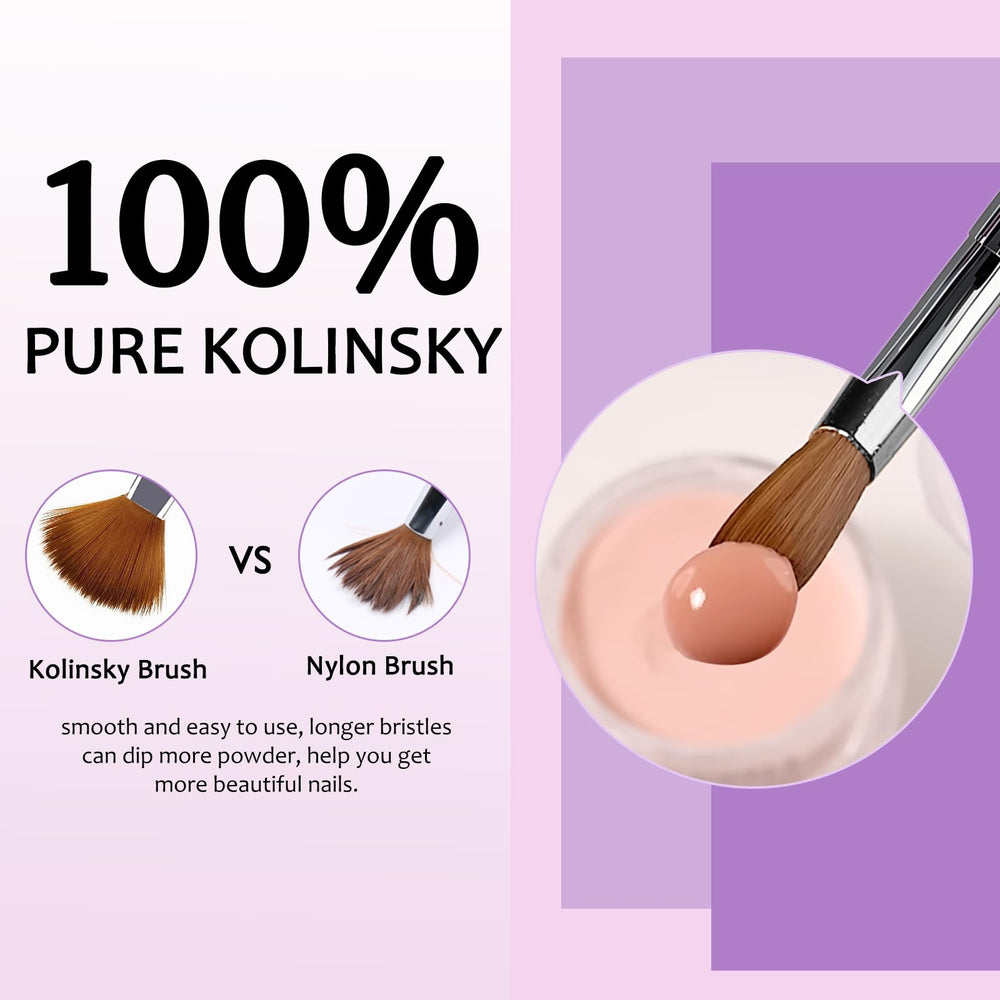 Kolinsky sable brush by ZOCcee ideal for gradient application.
