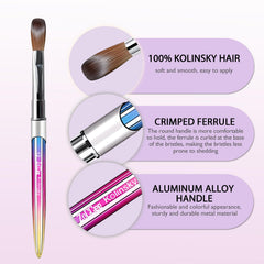 ZOCcee brush designed for accurate French manicures and detailing.