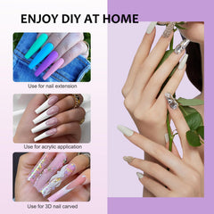 Premium alloy ferrule and ergonomic handle support steady nail work.