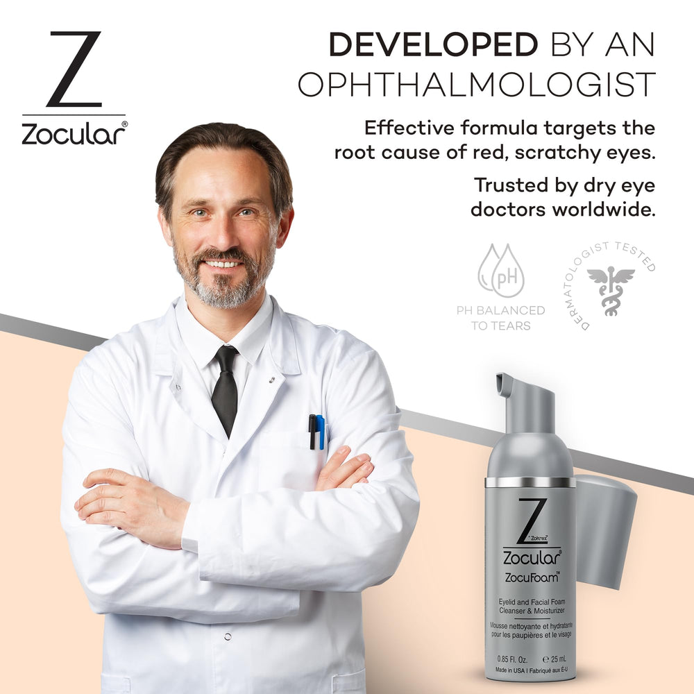 Zocular ZocuFoam usage-quotidien permet une routine simple et efficace.