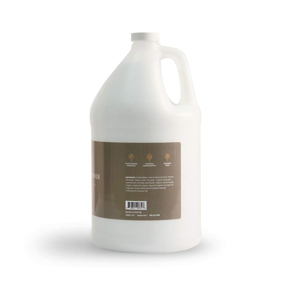 Zogics Organics Conditionneur: étiquette bio reflétant la douceur naturelle du soin.