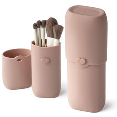 Écrin Zoka pour pinceaux en silicone, compact et étanche, idéal en voyage.