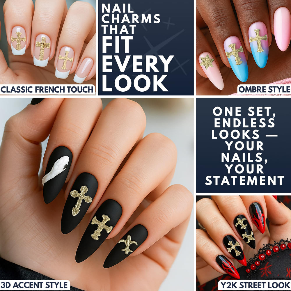 ZOKLU design artistique pour ongles dorés et looks sophistiqués.