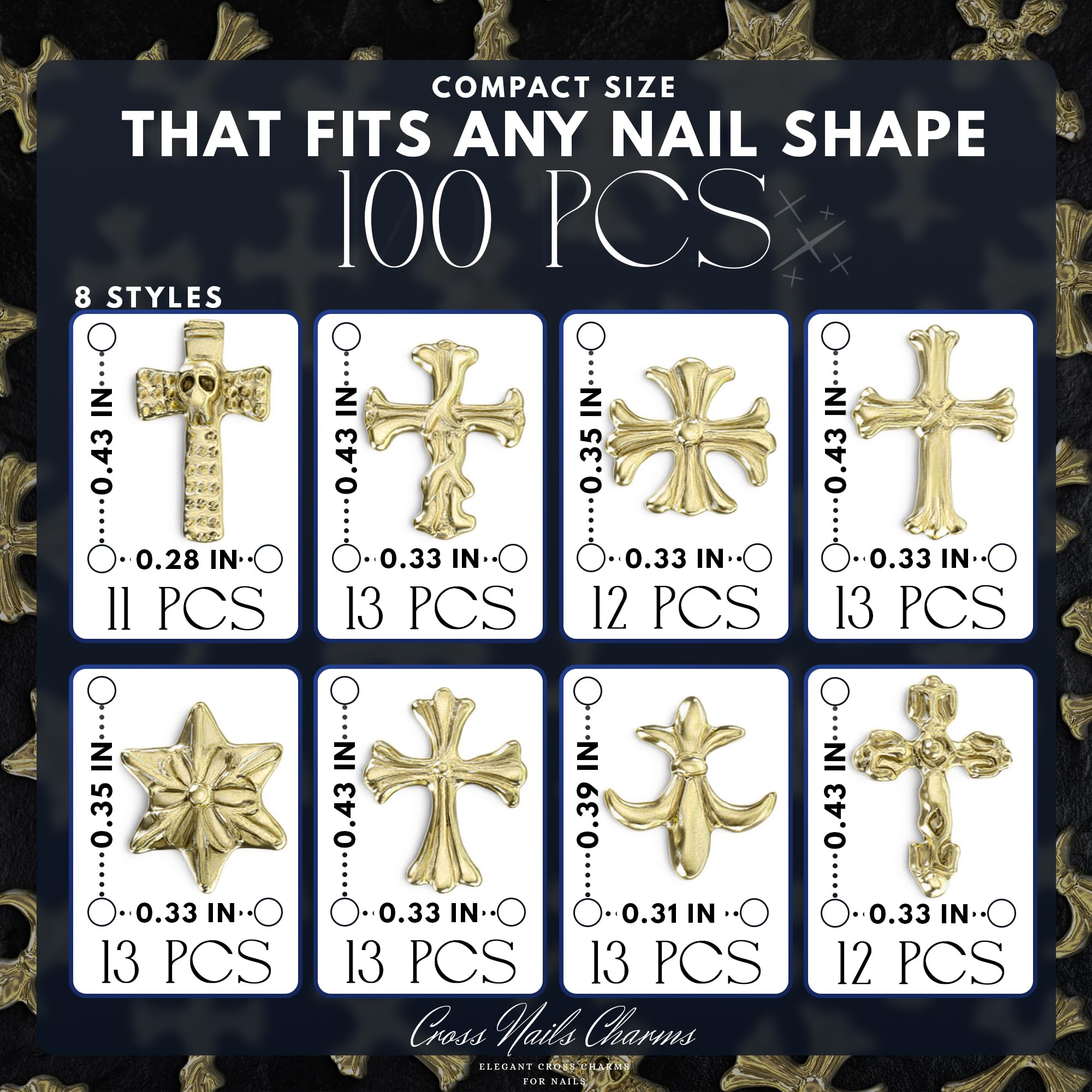 ZOKLU pierres dorées pour ongles, brillance durable et style luxueux.