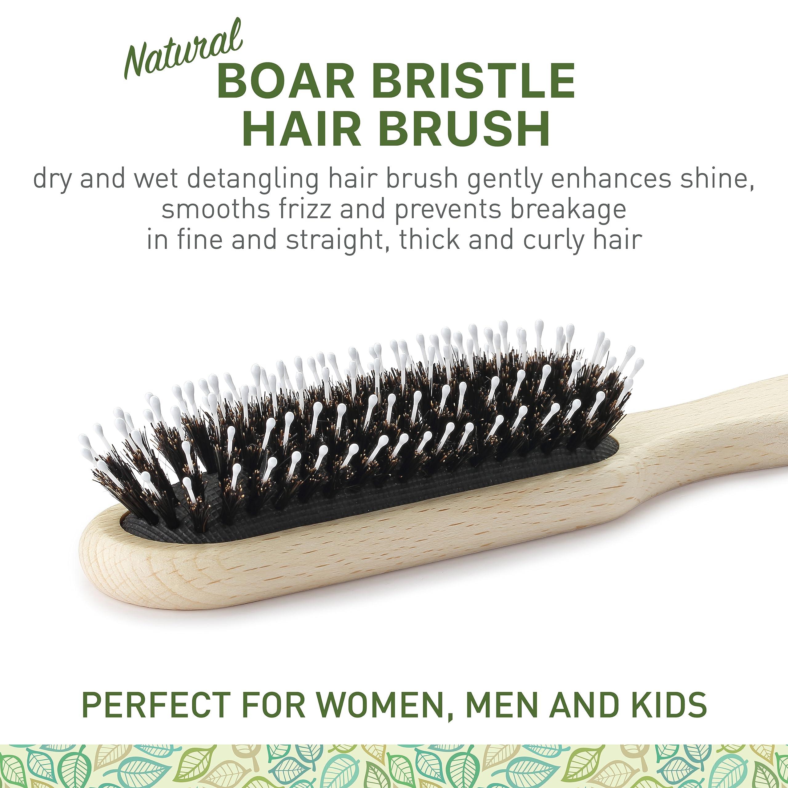 Brosse Zollo avec détourage nylon et bouts arrondis pour cheveux sans tiraillements