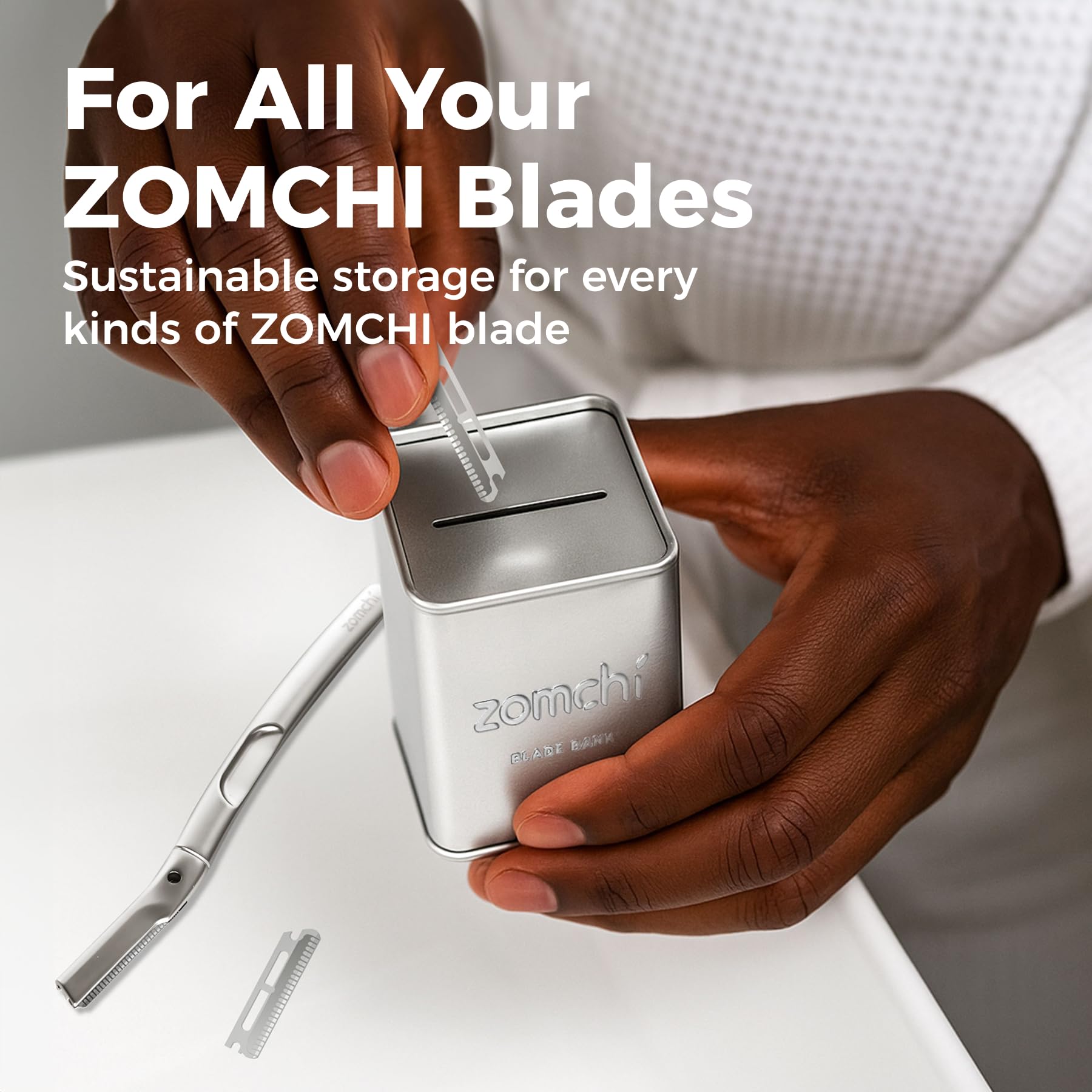 ZOMCHI Blade Bank – design scellé qui empêche les éclats et protège les enfants.