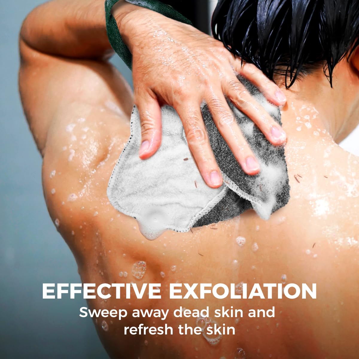 ZOMCHI gant exfoliant avec coutures renforcées et bords durables.