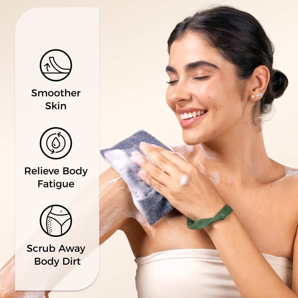 Nettoyage en profondeur des pores avec le sac exfoliant ZOMCHI.