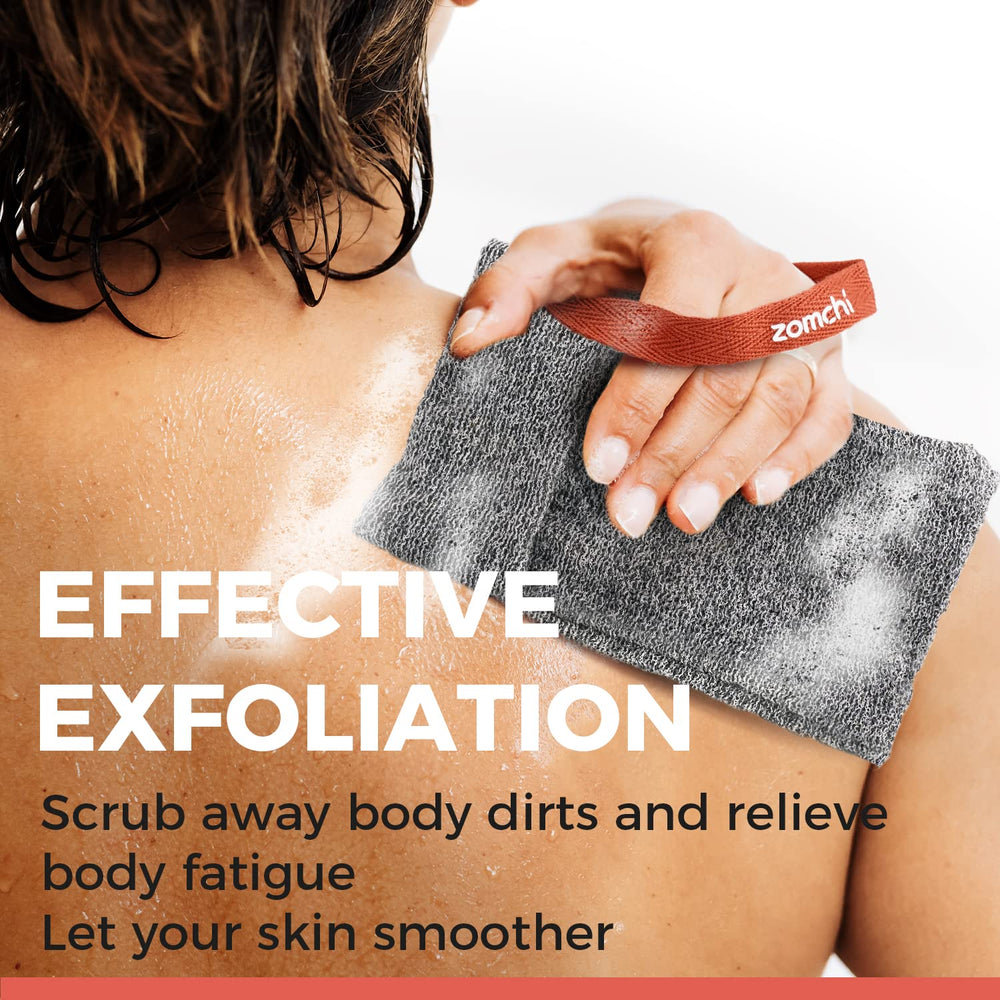 ZOMCHI sac exfoliant savon mousse rapide démonstration en douche.