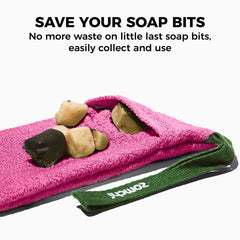 ZOMCHI sac savon avec anneau de suspension – rangement pratique dans la salle de bain.