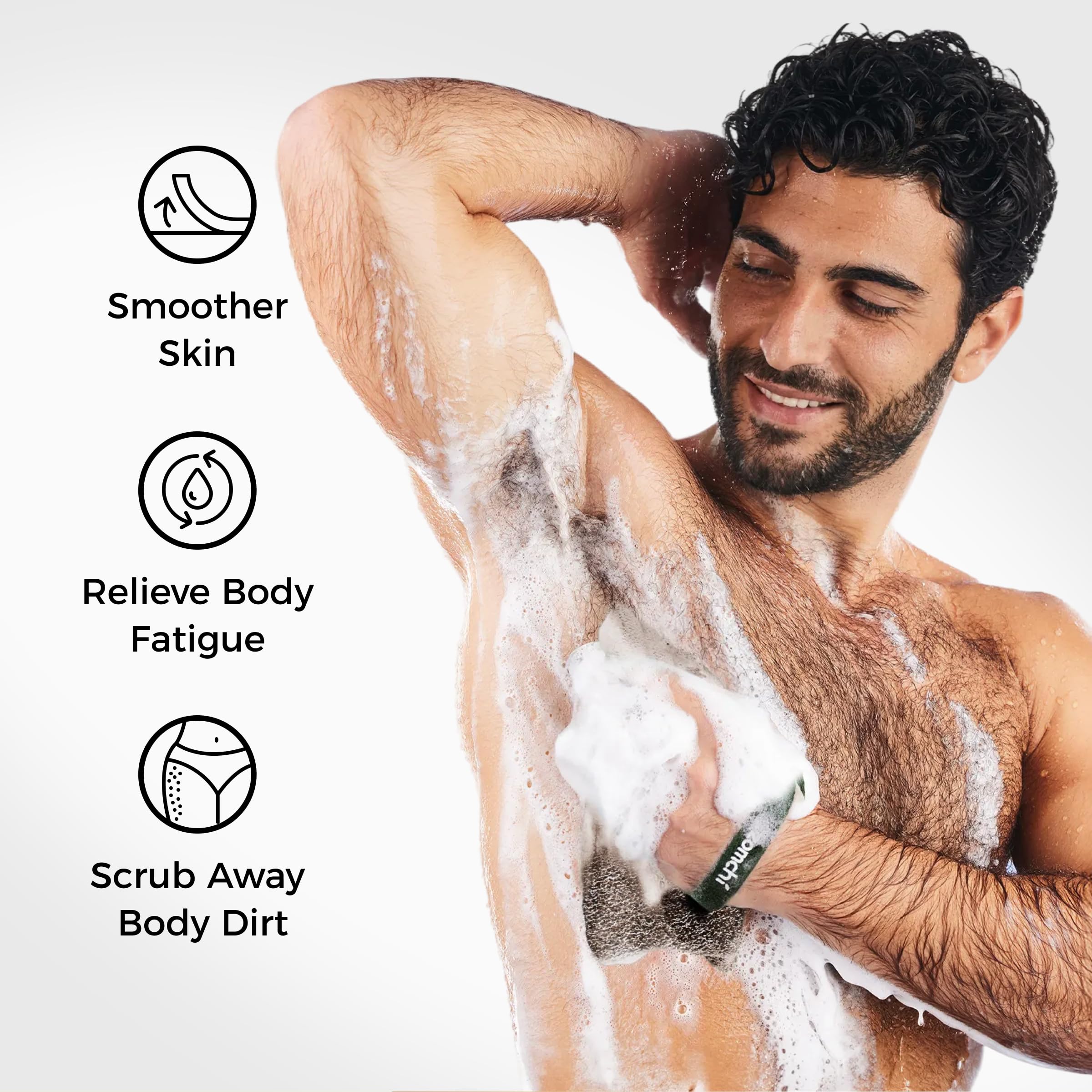 ZOMCHI sac savon exfoliant enveloppe fermée pour retenir le savon.