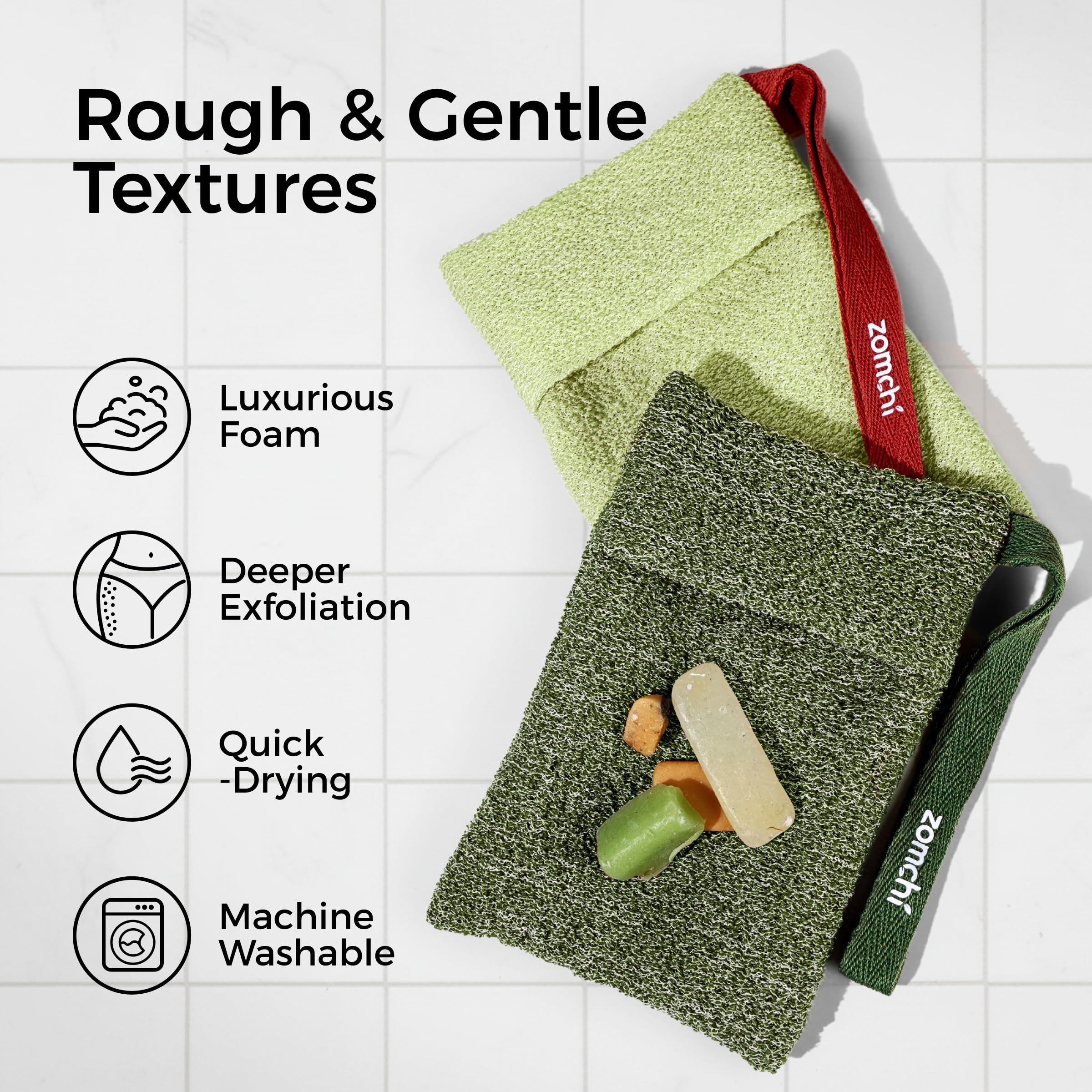Mailles renforcées et couture robuste de ZOMCHI pour durabilité.