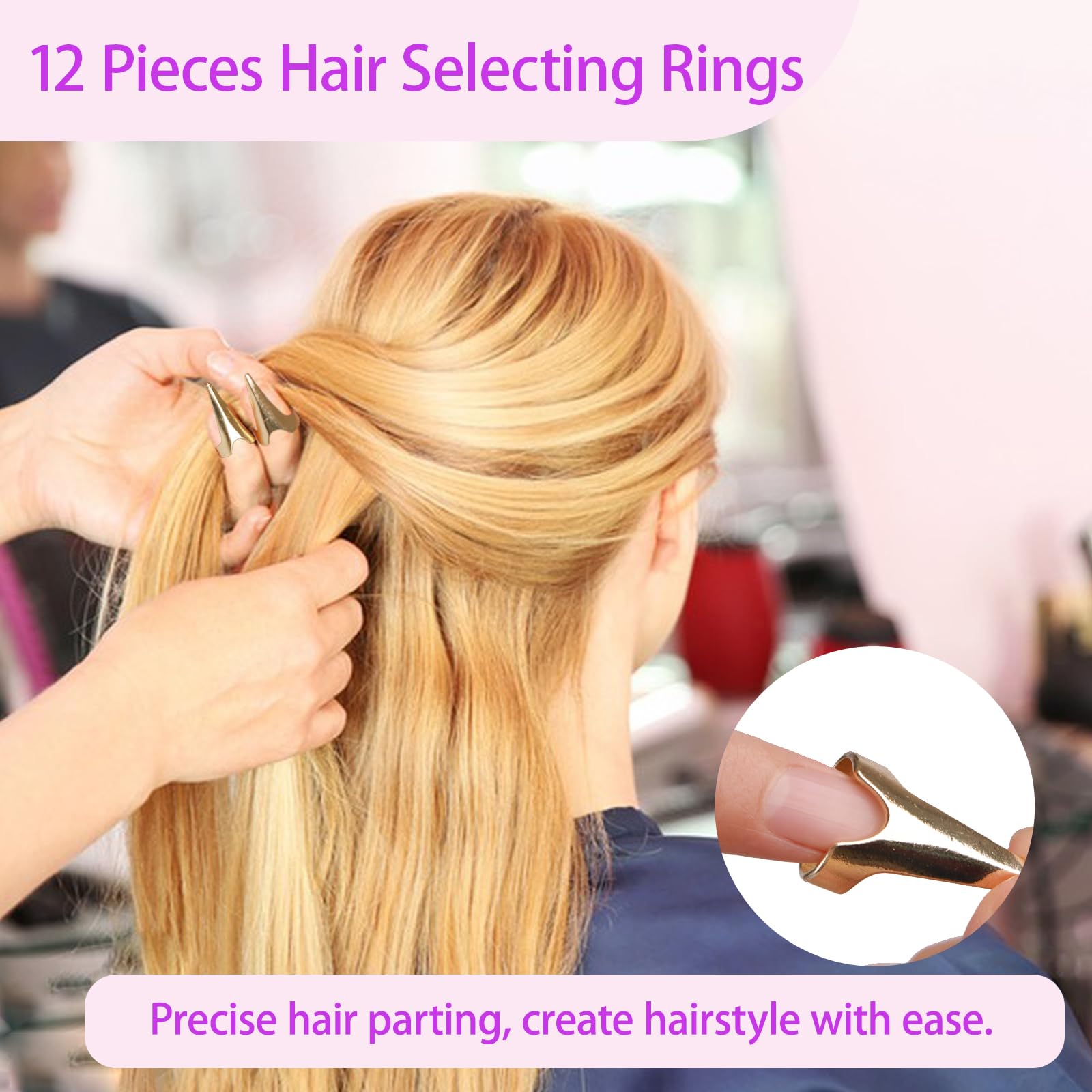 Zorliton clips cheveux: fixation sûre des sections pour tressage.