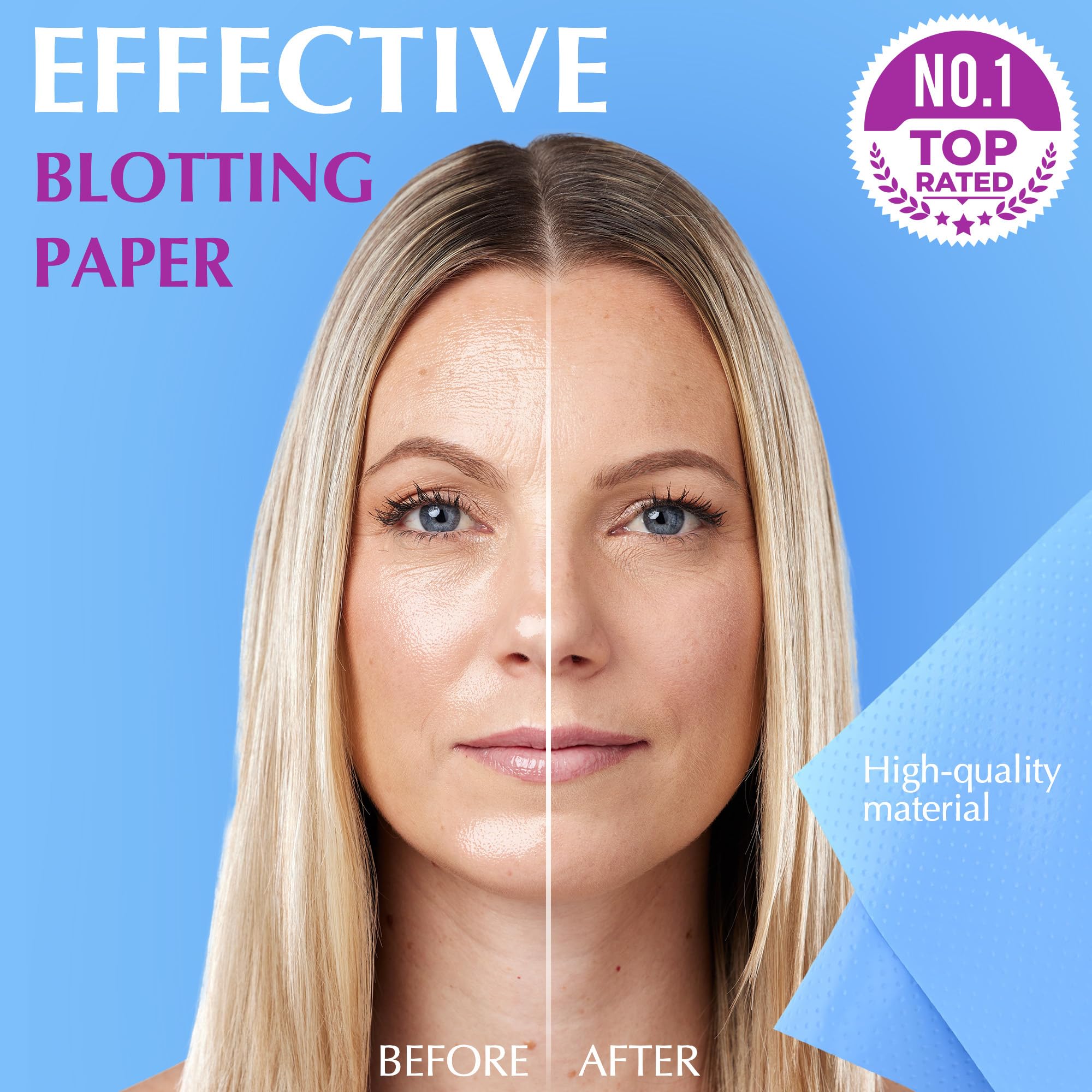 Zorom's papier absorbant huile visage, pratique et discret toute la journée.