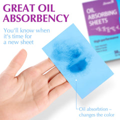 Zorom's feuilles blotter huile visage, absorption efficace sans dessécher.