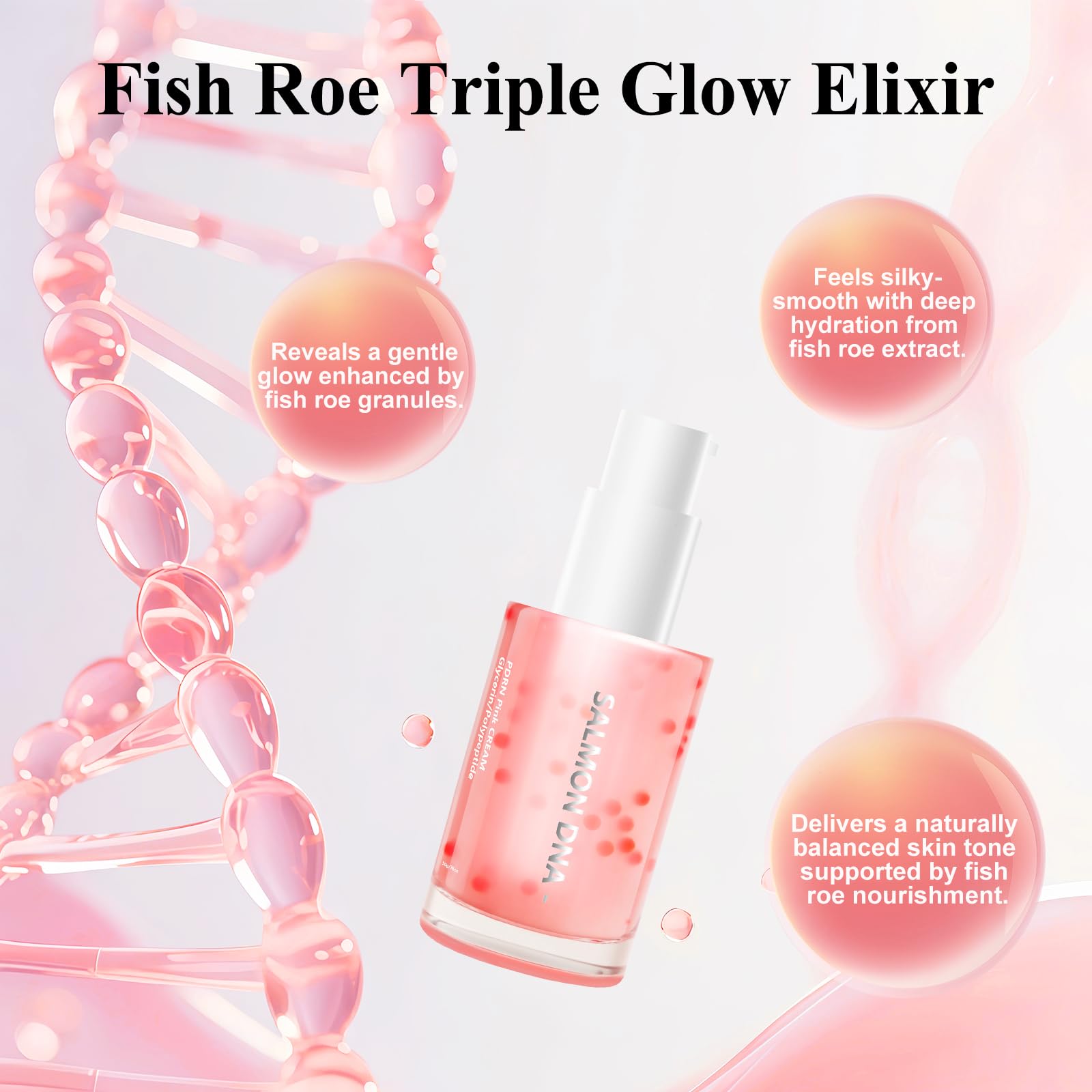 Zosudull Crème Rose DNA PDRN, texture non grasse adaptée à tous types de peau.