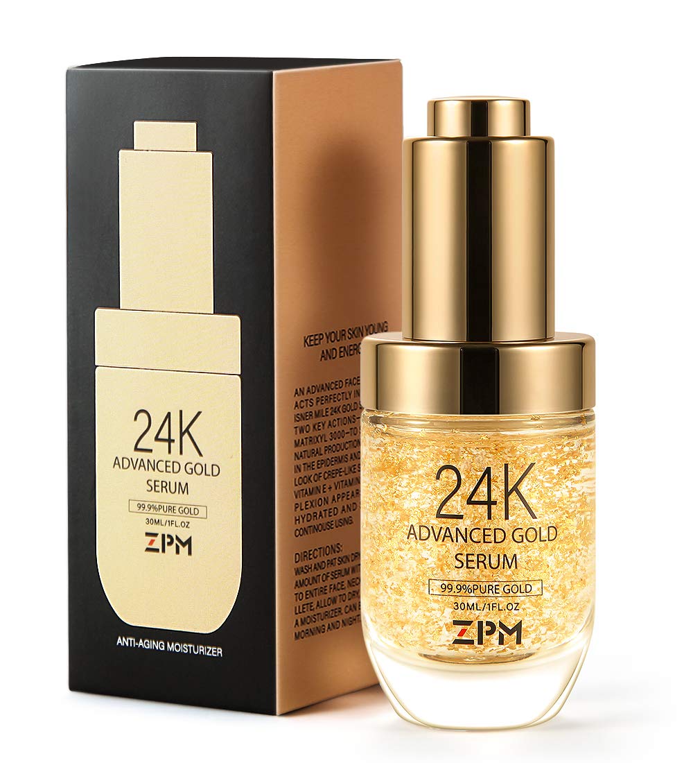 ZPM 24K Gold Serum day-glow effect demonstrates refreshed, radiant skin.
