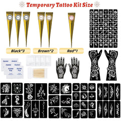 ZPTYCHZ encres noires tatouages temporaires – couleurs intenses et longue tenue.