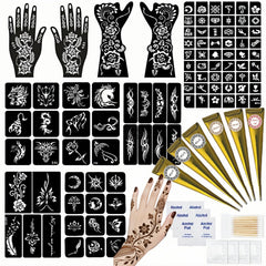 ZPTYCHZ kit pochoirs tatouages temporaires – application simple et rapide.