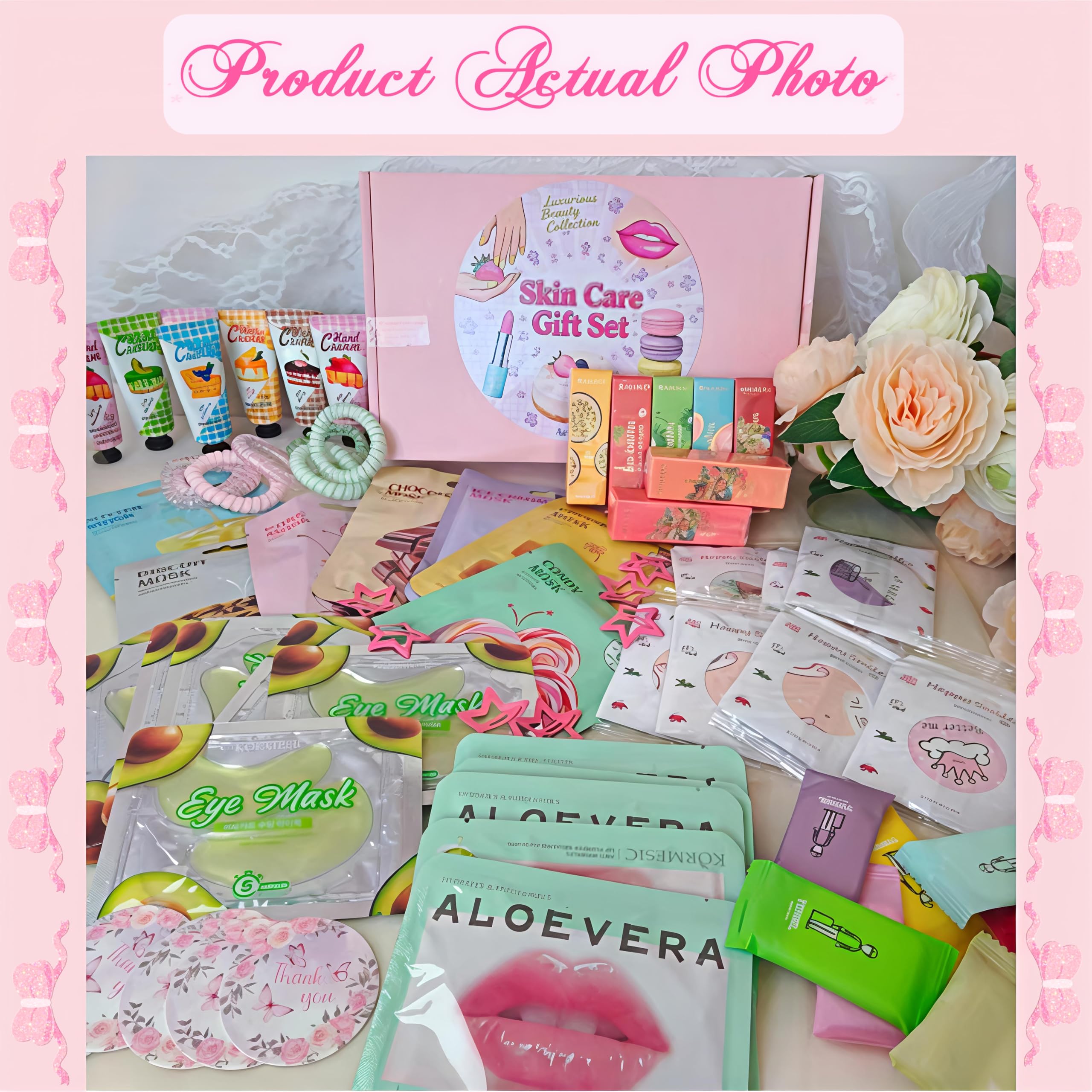 ZPTYCHZ Kit Spa Filles — Bandeaux en soie confortables pour un soin élégant.