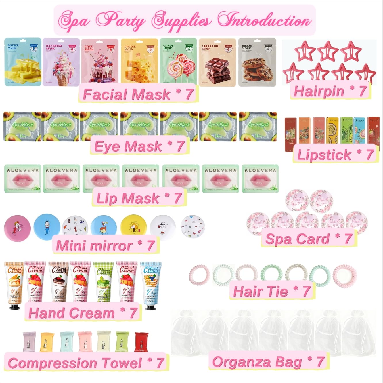 ZPTYCHZ Kit Spa Filles — Patchs yeux rafraîchissants pour un regard reposé.
