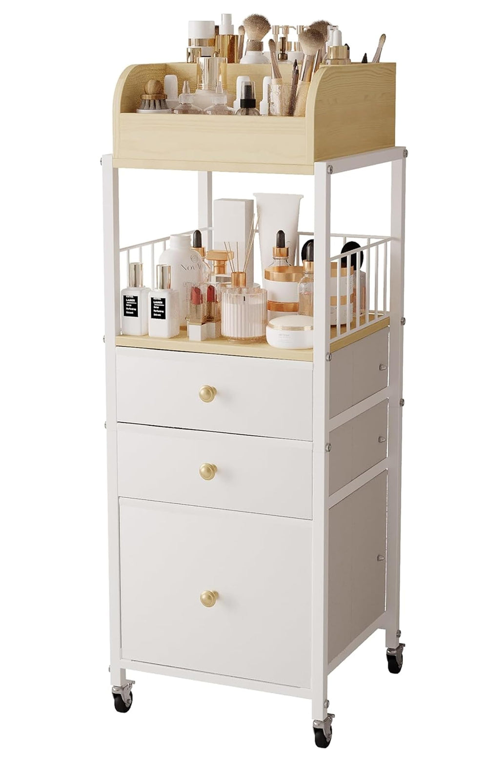 Chariot ZQUYAJ organisateur maquillage etagere tiroirs pour un rangement pratique.