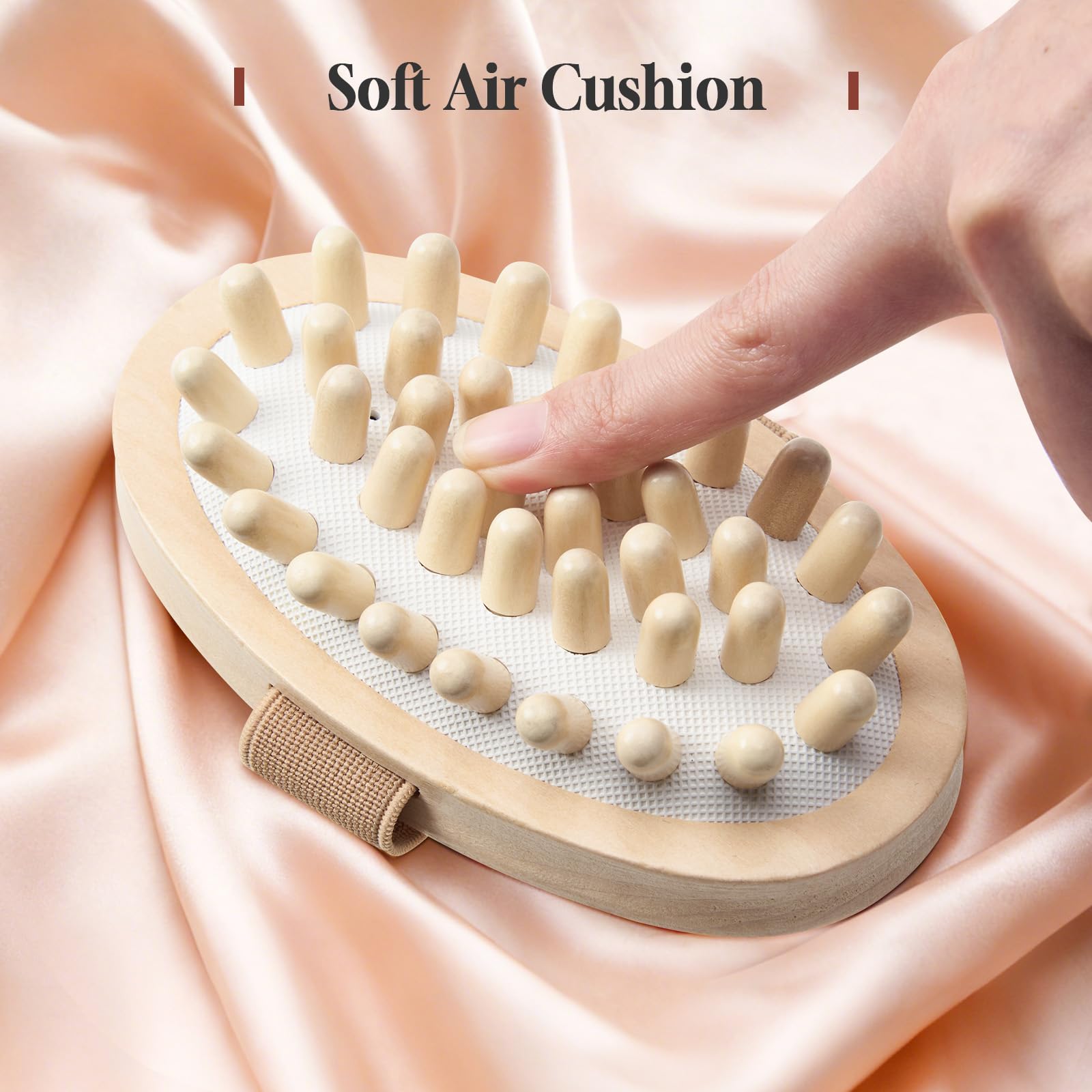 Brosse méridienne Zrpot pour les bras, favorisant la relaxation musculaire.