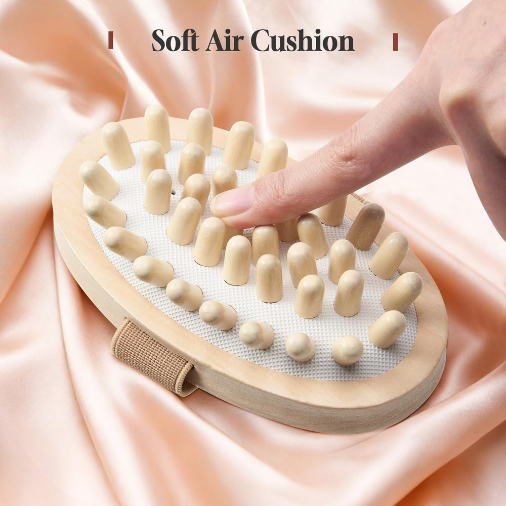 Brosse méridienne Zrpot pour les bras, favorisant la relaxation musculaire.