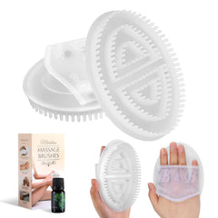 Zrpot Meridian Brush Massage sur corps blanc, brosse pour peau plus tonique et souple.
