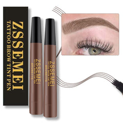 ZSSEMEI stylo-sourcils-etanche-brunette – effet longue tenue et naturel.