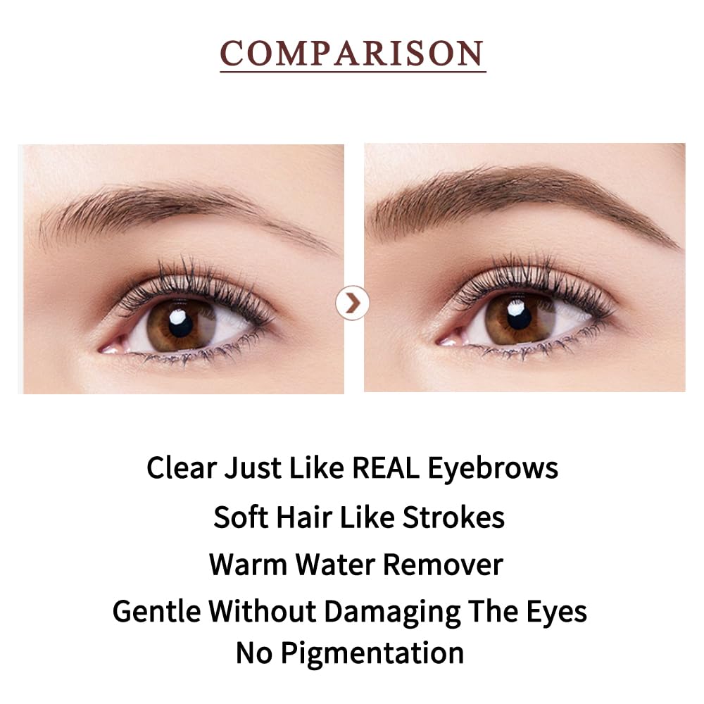 ZSSEMEI application facile pour des sourcils plus définis toute la journée.