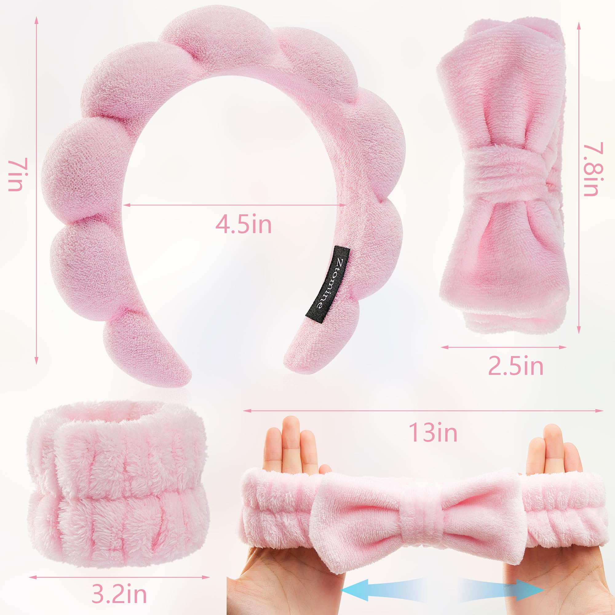 Ztomine bandeau avec nœud chic évite les mèches sur le visage.