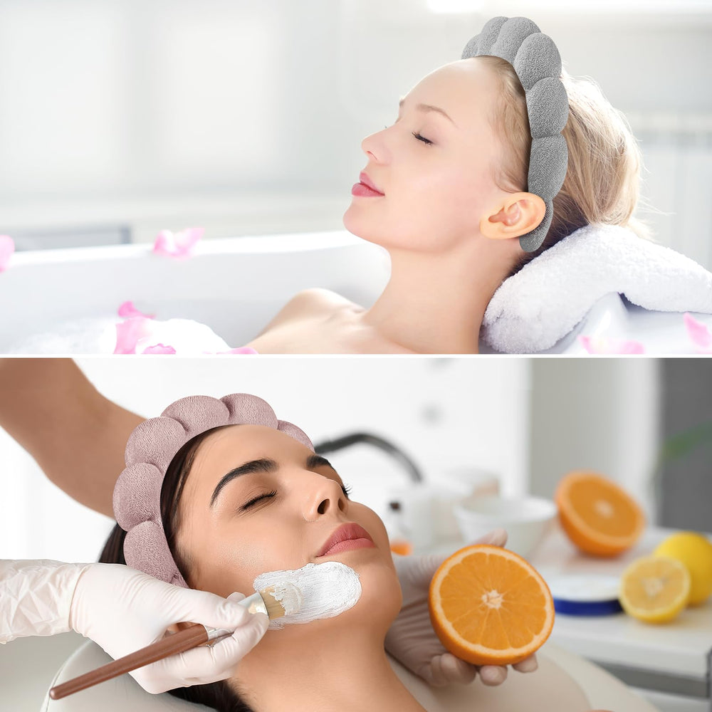 Bandeau Ztomine rose et noir, confort doux pendant la routine.