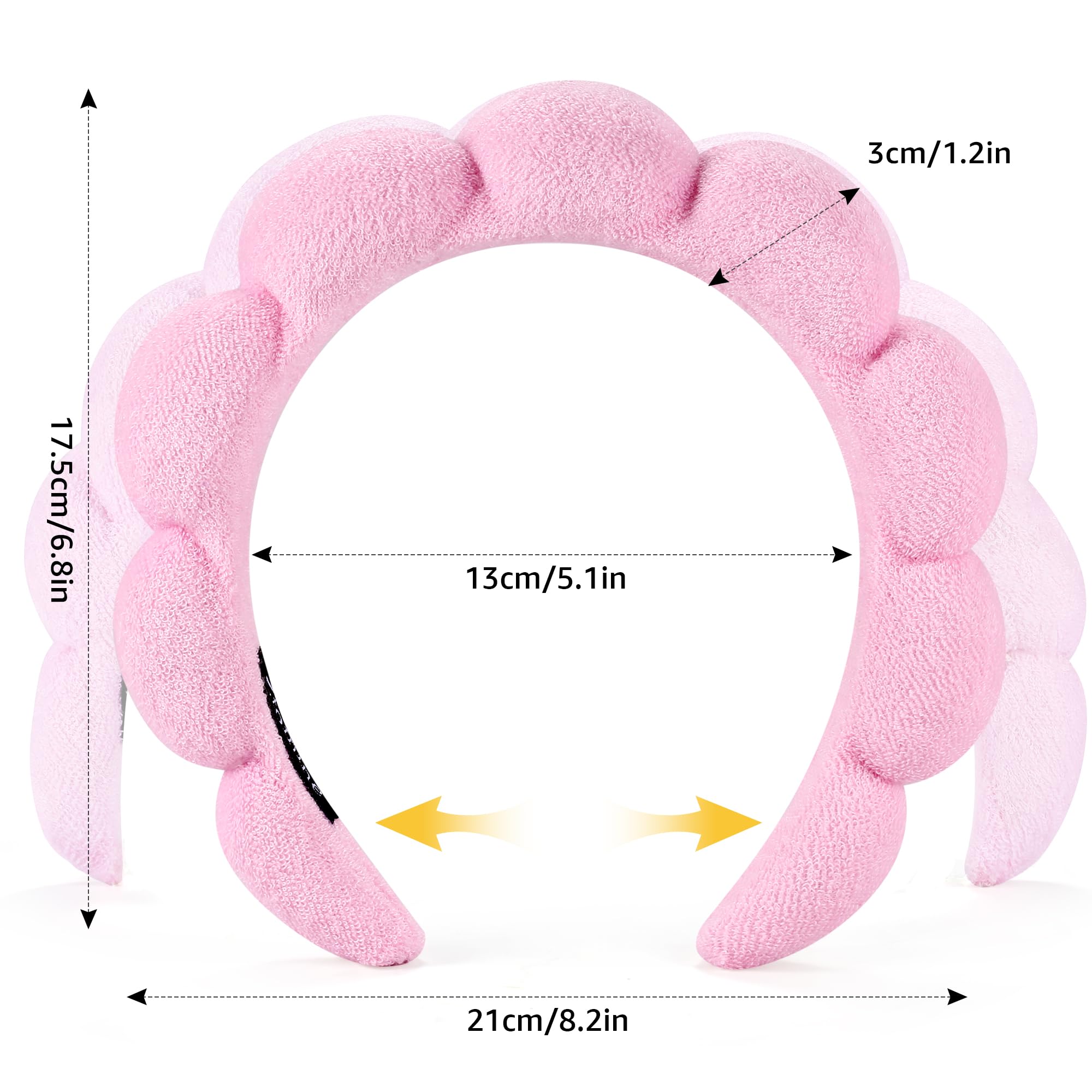Détail torsion croissant du bandeau spa Ztomine noir