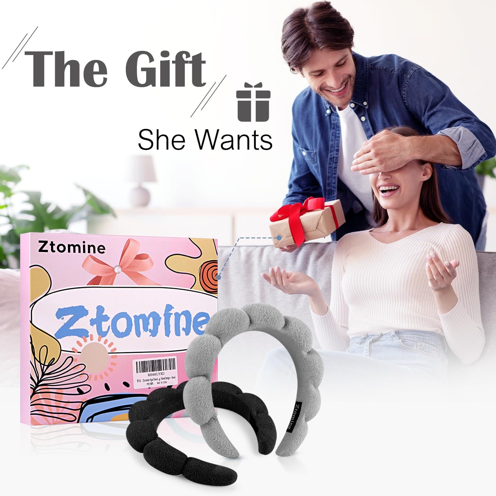 Séchage à l air rapide du bandeau Ztomine Spa lors du rituel soin.