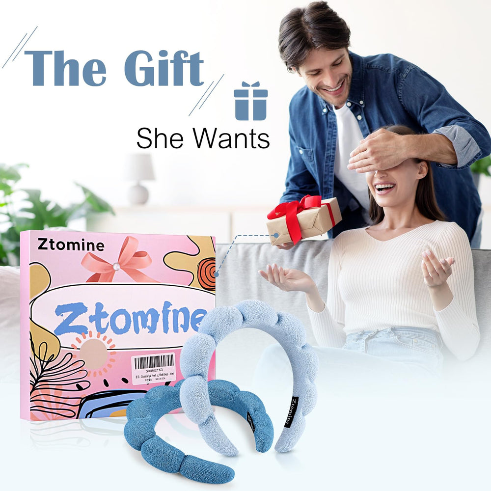 Idée cadeau beauté Ztomine, bandeaux spa pour routine soin