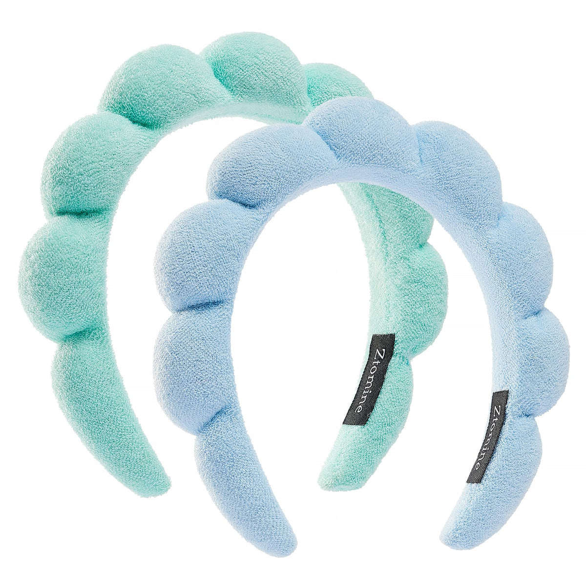 Bandeau bleu Ztomine croissant absorbant pour visage