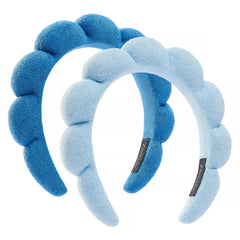 Bandeaux spa Ztomine croissant bleu foncé; maintien des cheveux pendant le soin