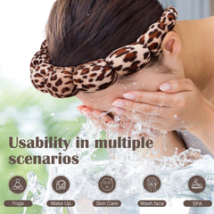 Bandeau spa Ztomine noir croissant, accessoire chic et pratique pour les soins du visage.