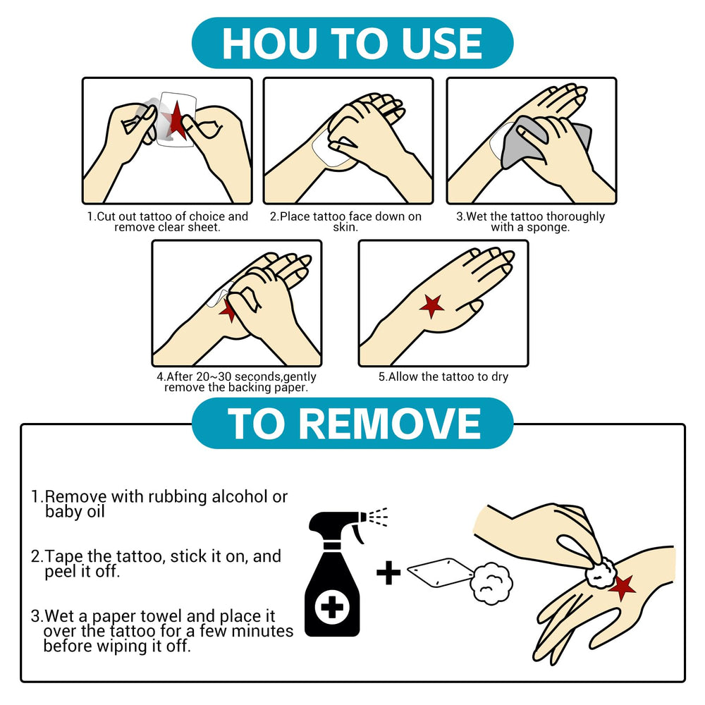 Tatuajes ZUIYIJIANGNAN, resistentes al agua, adecuados para actividades acuáticas.