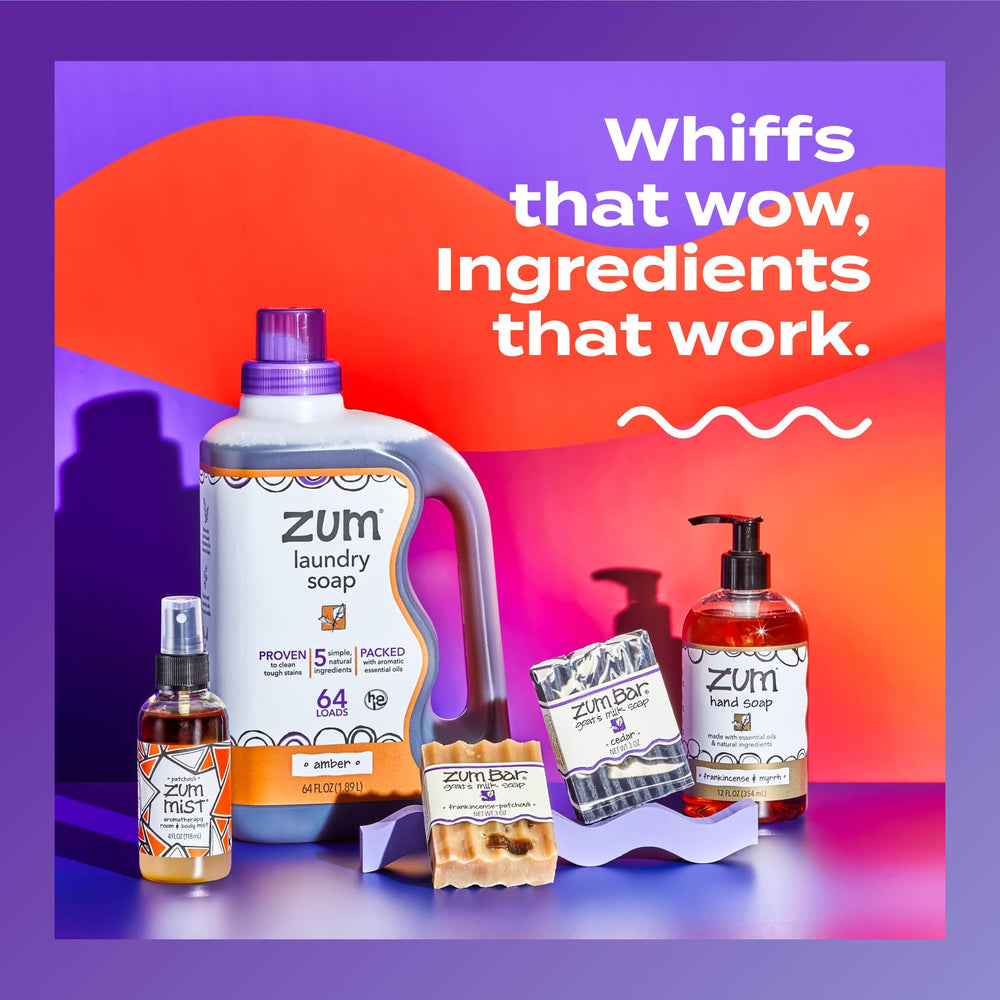 Zum Body Soap Amber pack-2 indicates value and long-lasting use.