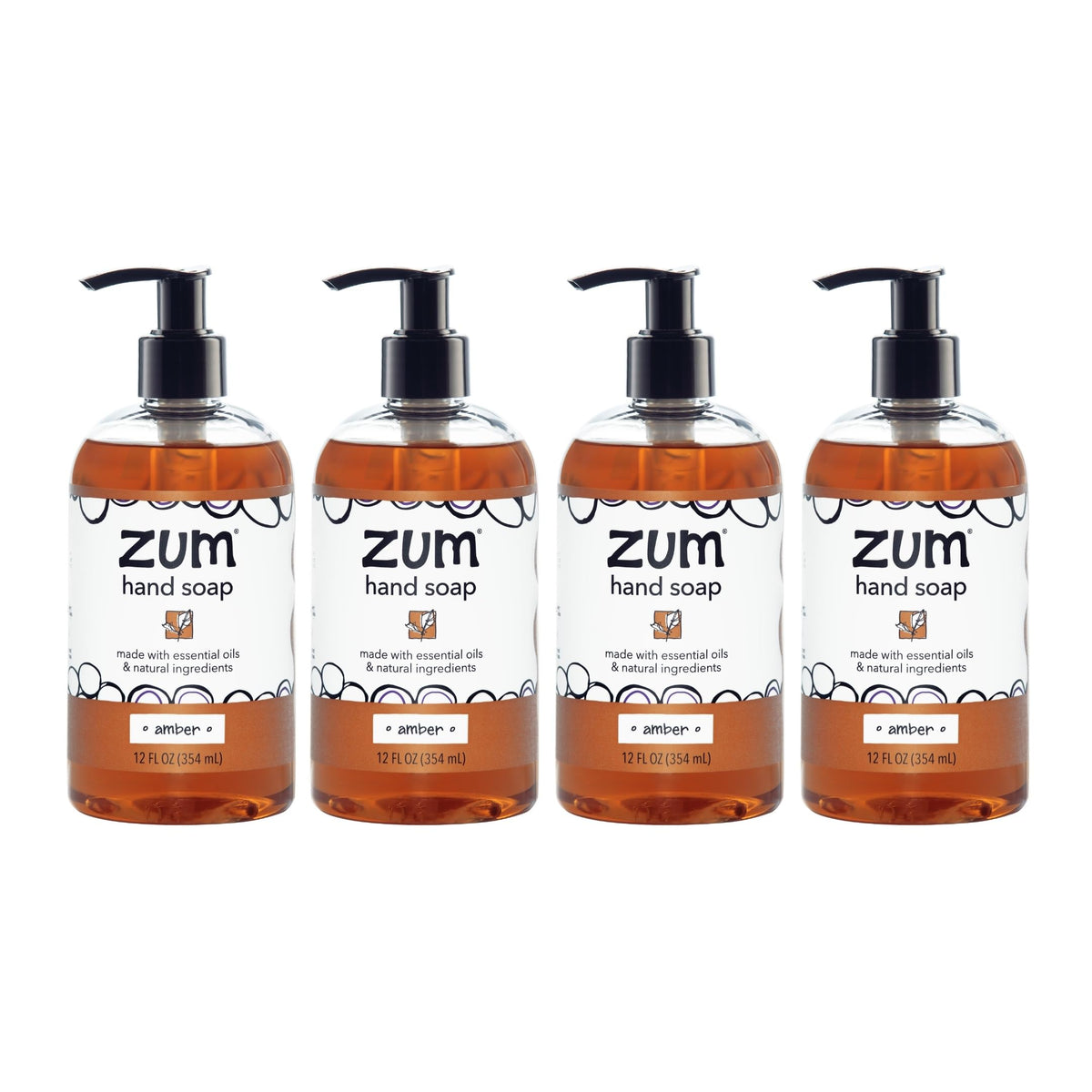 Savon mains Zum Indigo Wild en flacon pompe, parfum ambre, pratique pour cuisine et salle de bains.