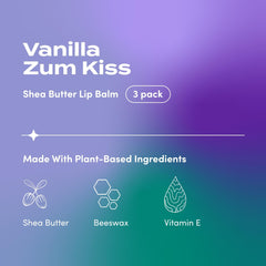 Ingrédients naturels du Zum Kiss Stick pour nourrir les lèvres.