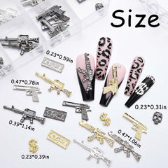 ZUMILLMN charms ongles 3D cristaux rutilants, éclat brillant pour nail art.