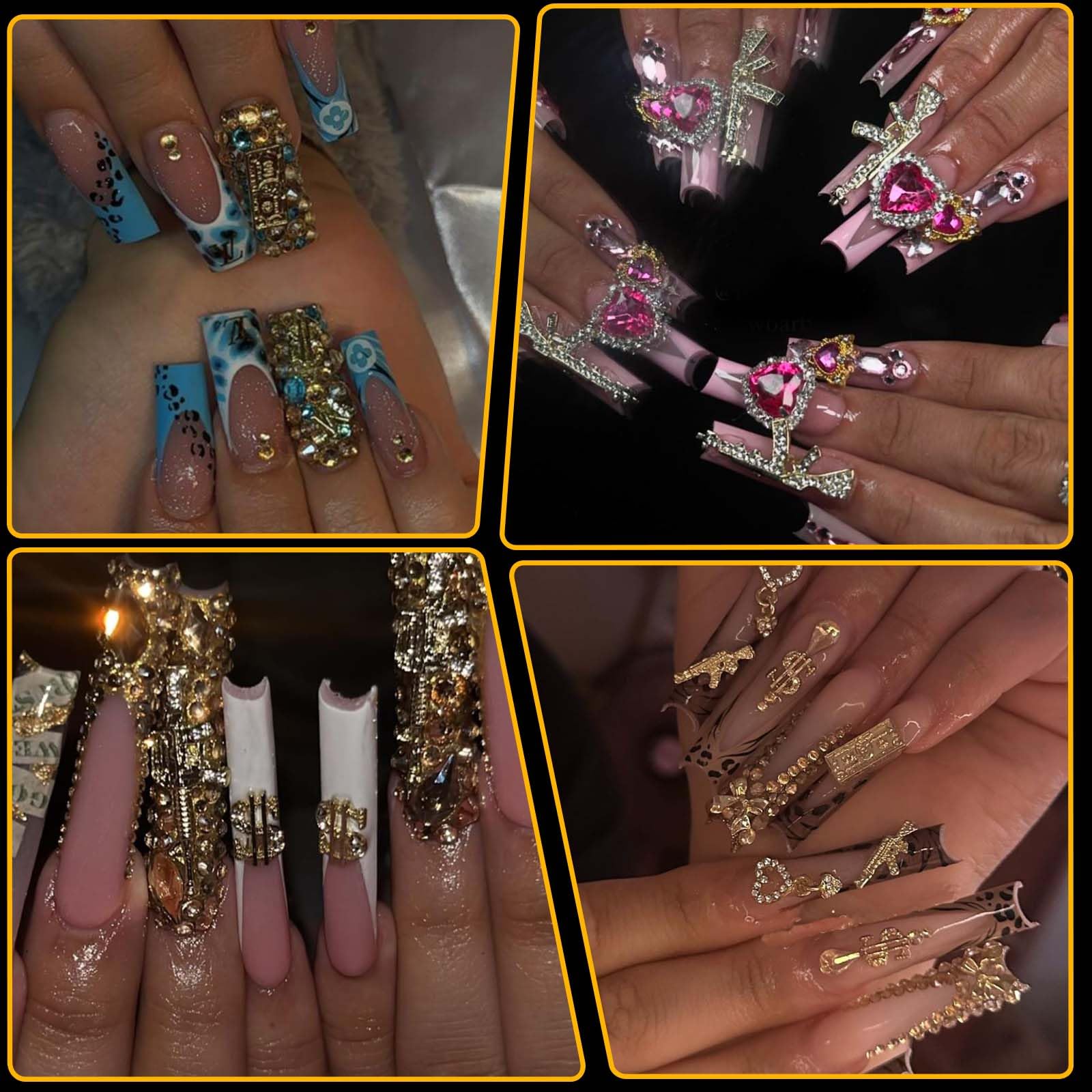 ZUMILLMN gemmes nail-art brillantes pour personnaliser vos ongles.